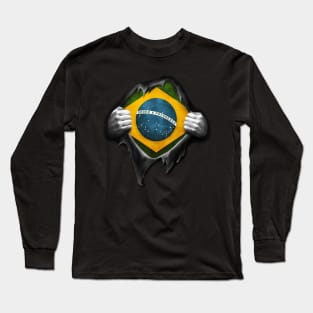 Brazil Flag. Proud Brazilian Long Sleeve T-Shirt